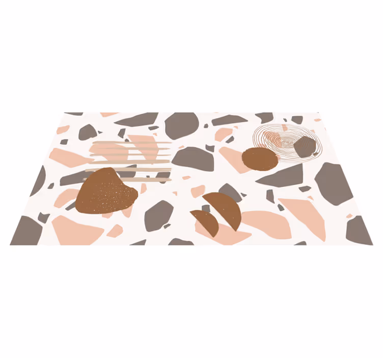 Tappeti vinile motivi forme astratte del terrazzo - TenStickers