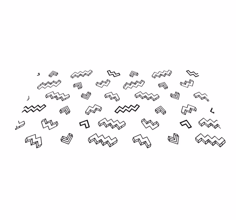 Tappeto vinile per bambini motivi angolari audaci - TenStickers