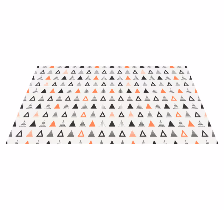 Tappeto vinile nordico modello di piccoli triangoli - TenStickers