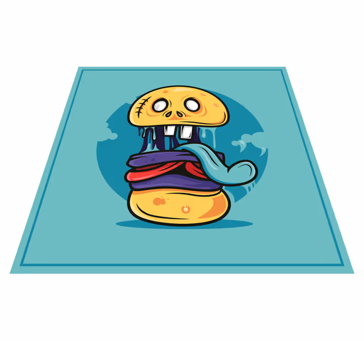 Tappeto vinile per ragazzi personaggio teschio sciocco - TenStickers