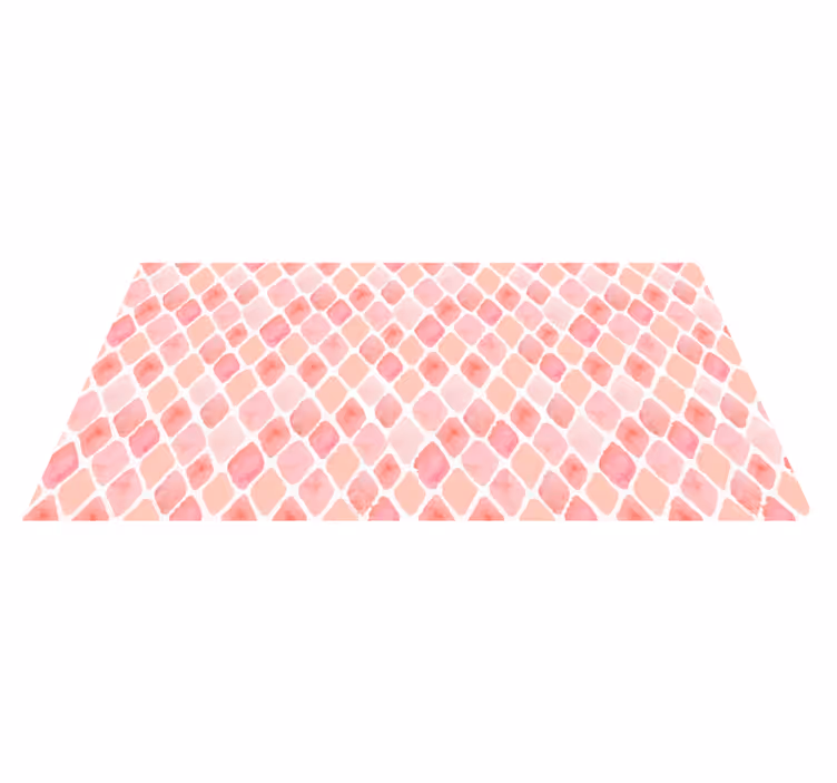 Tappeto vinile camera da letto pennellate rosa soft - TenStickers