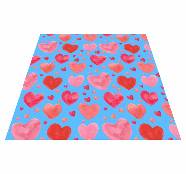 Tappeto vinile per ragazzi motivo a cuore vibrante - TenStickers
