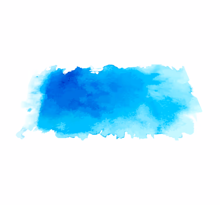 Tappeto vinile minimalista schizzo di acquerello blu - TenStickers