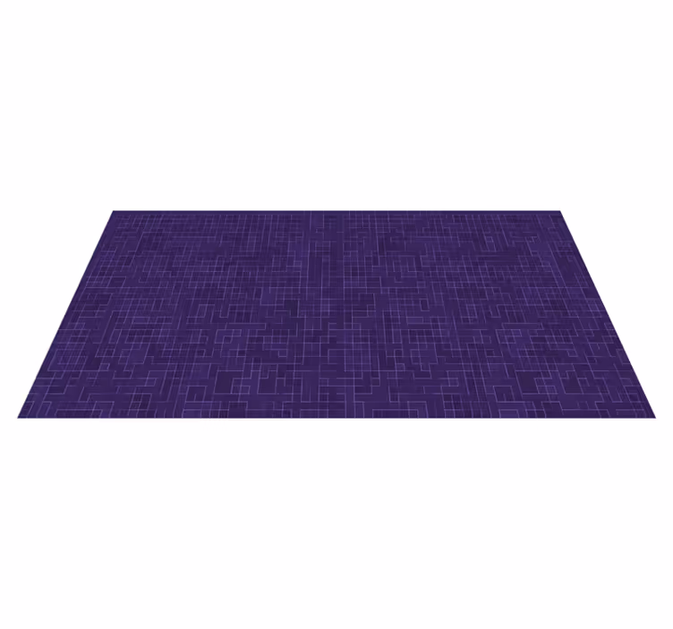 Tappeto vinile geometrico grafica a motivi viola - TenStickers