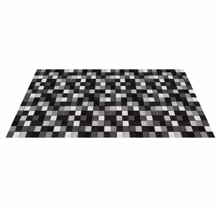 Tappeto in vinile con piastrelle idrauliche Mosaico in pietra e v - TenStickers