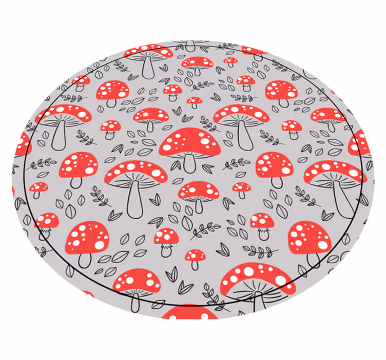 Tappeto vinile natura funghi affascinanti - TenStickers