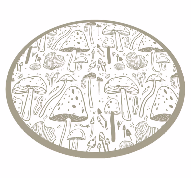 Tappeto vinile natura motivo fungo - TenStickers