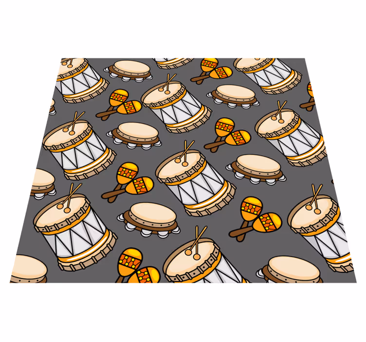 Tappeto vinile giochi motivo strumenti - TenStickers