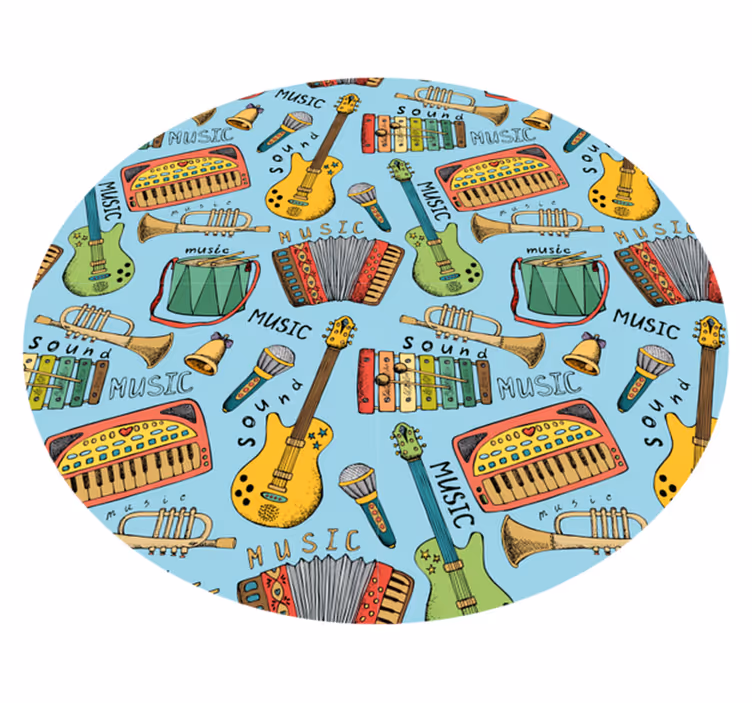 Tappeto vinile per bambini divertimento musicale - TenStickers