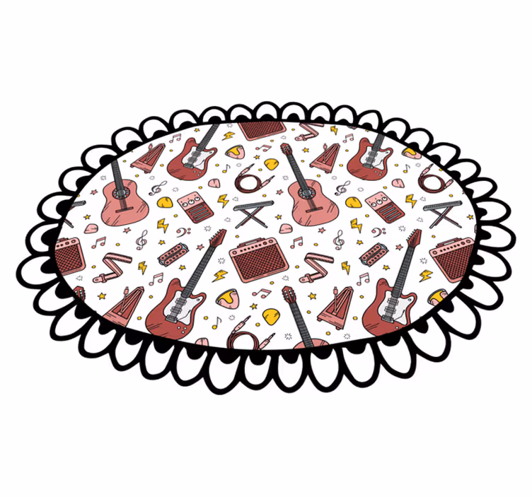 Tappeto vinile per bambini motivo di elementi musicali - TenStickers