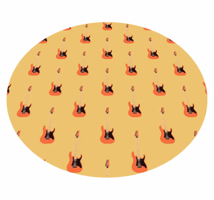 Tappeto vinile per bambini modello di chitarra - TenStickers