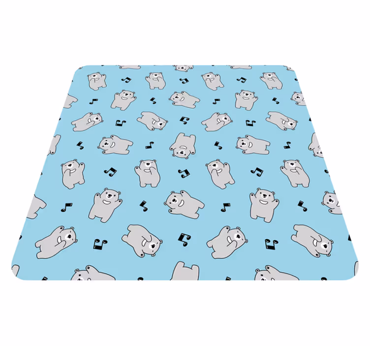 Tappeto vinile bebé adorabili figure di orsi - TenStickers