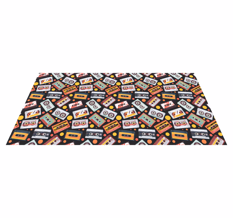 Tappeto vinile per bambini cassette audio vintage - TenStickers