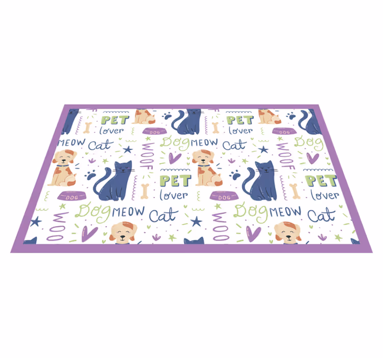 Tappeto vinile animali tema amanti degli animali - TenStickers