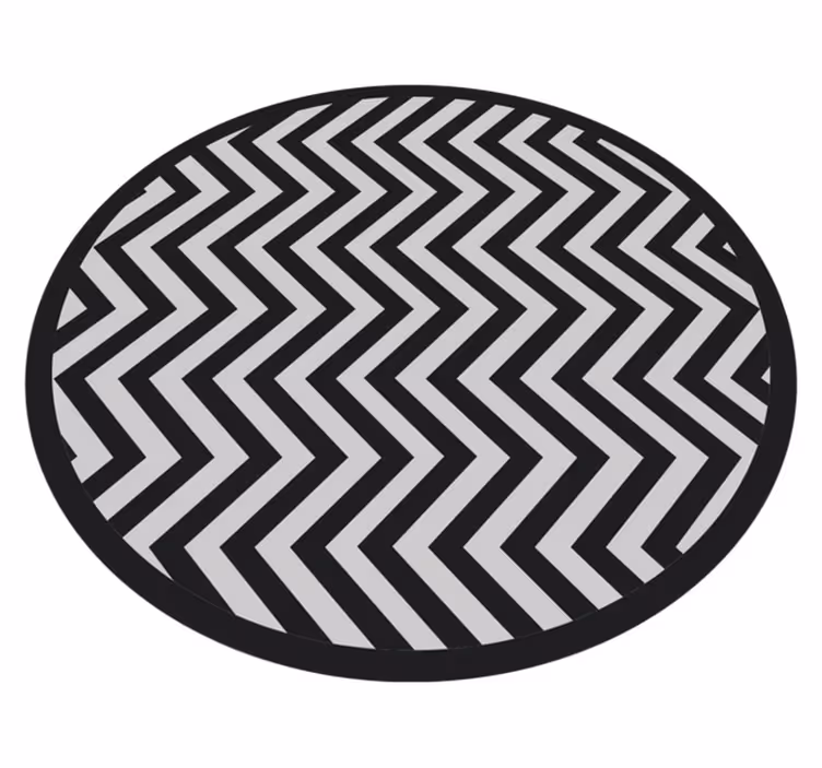 Tappeto vinile geometrico motivo dinamico a chevron - TenStickers