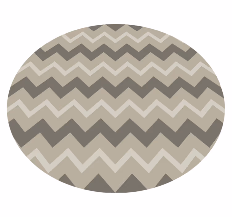 Tappeto vinile bagno motivo circolare beige - TenStickers