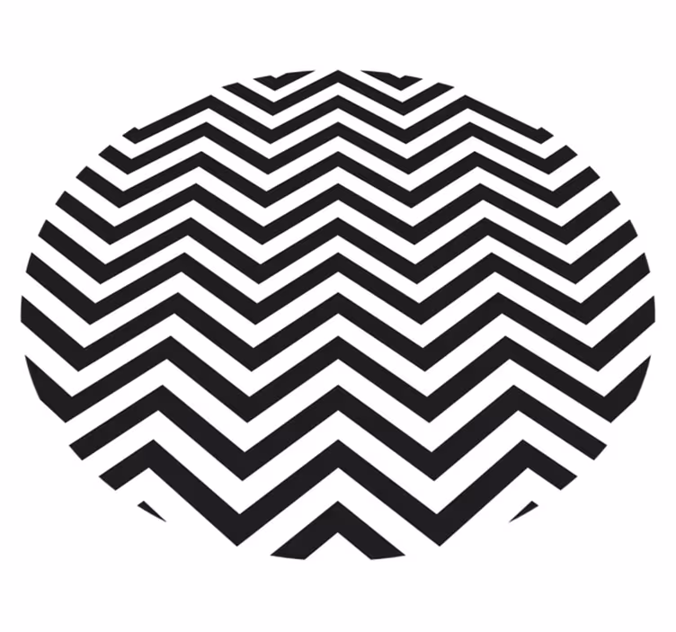 Tappeto vinile geometrico motivo chevron - TenStickers