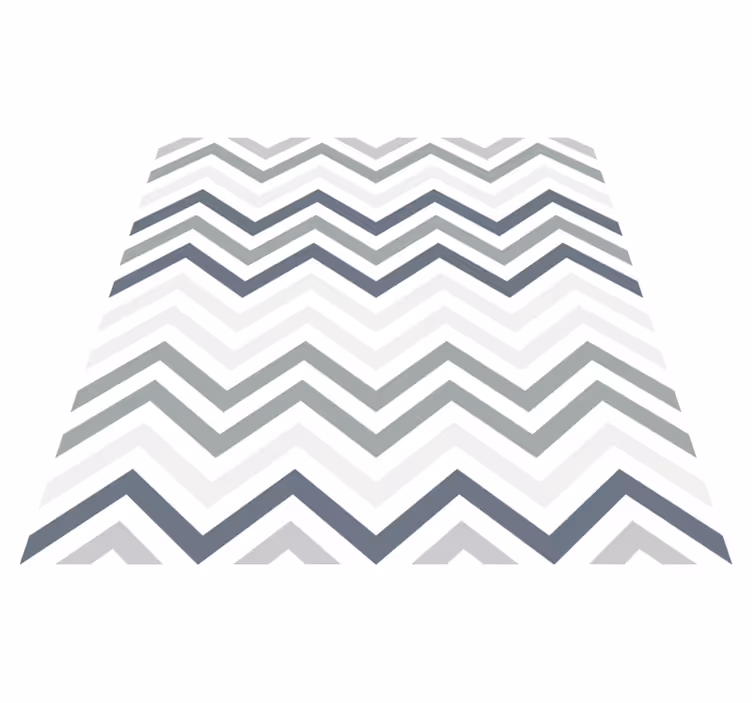 Tappeto vinile geometrico motivo chevron chic - TenStickers