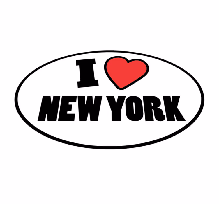 Tappeto vinile frase amo le novità - TenStickers