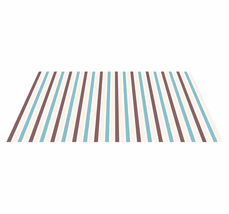 Tappeto vinile strisce motivo blu moderno - TenStickers