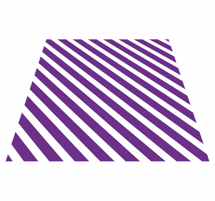 Tappeto vinile strisce motivo a righe viola - TenStickers