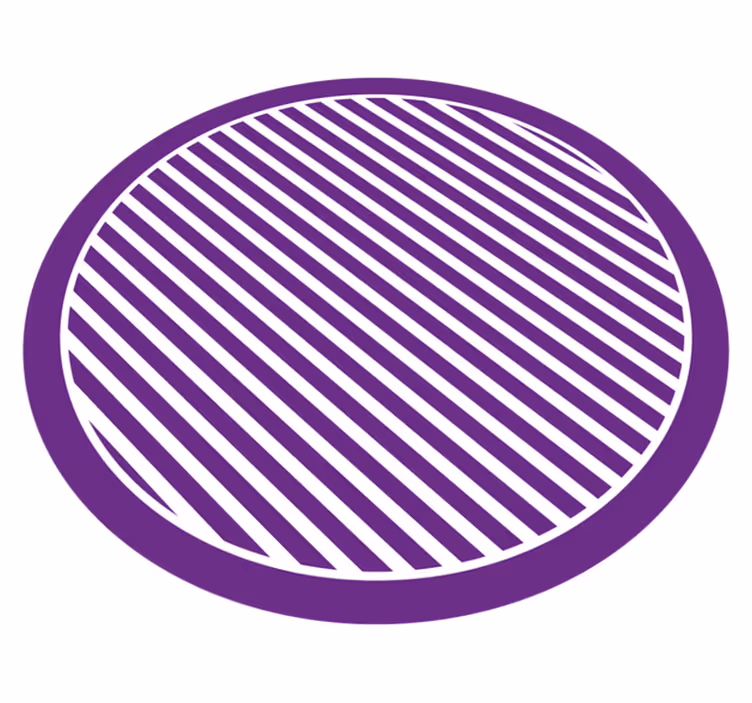 Tappeto vinile strisce tonalità viola cerchio - TenStickers