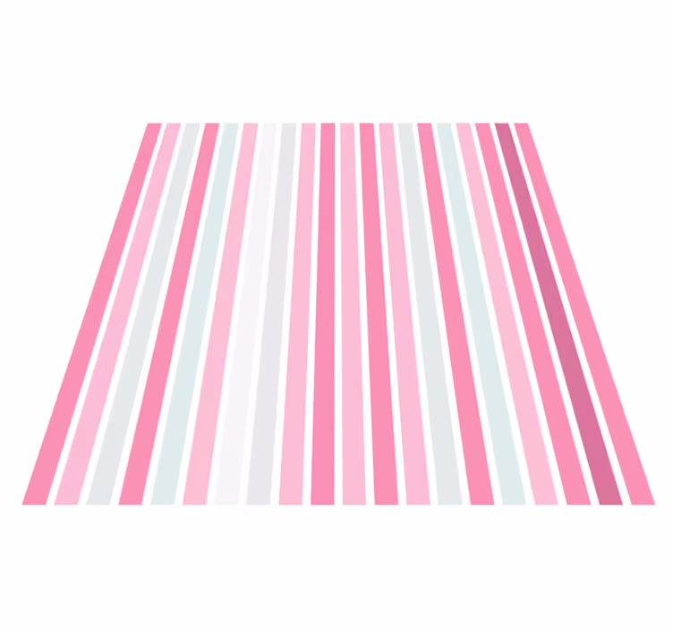Tappeto vinile strisce eleganza a strisce rosa - TenStickers