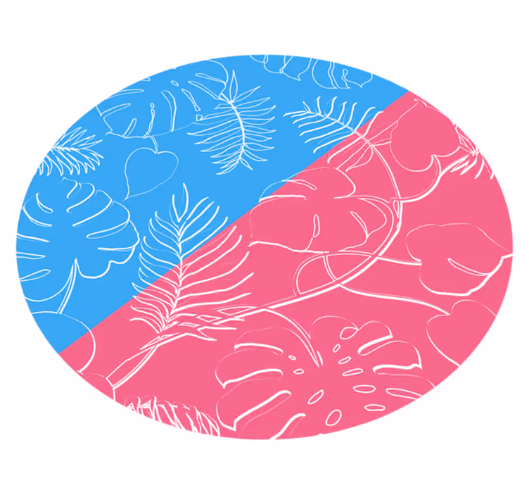Tappeto vinile natura tropici fogliosi - TenStickers