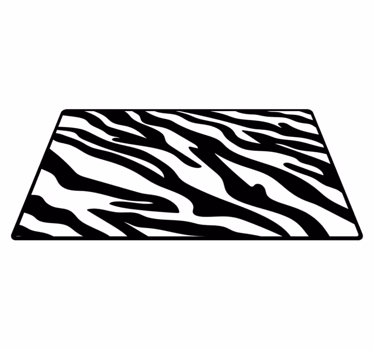 Tappeto vinile stampa animale righe tono unico - TenStickers