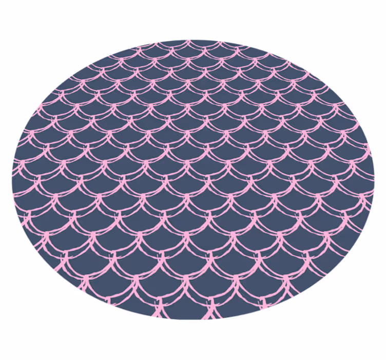 Tappeto vinile bagno motivo conchiglia scallop - TenStickers