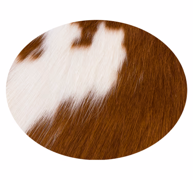 Tappeto in vinile rotondo con texture di mucca - TenStickers