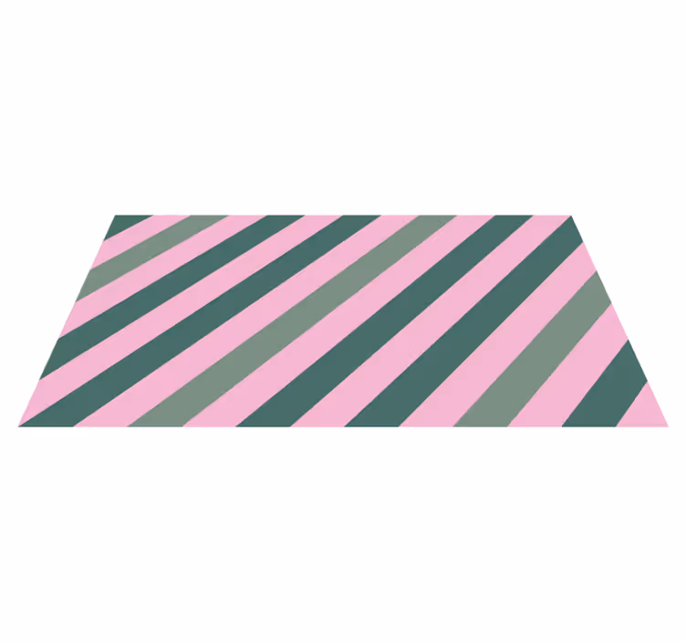Zerbino pvc strisce rosa diagonali - TenStickers
