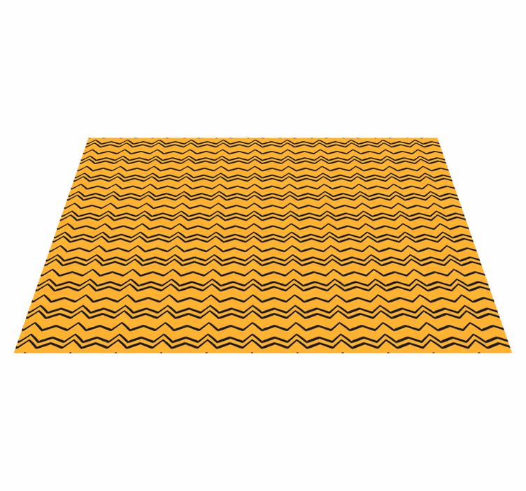Tappeto vinile strisce motivo a zigzag vibrante - TenStickers
