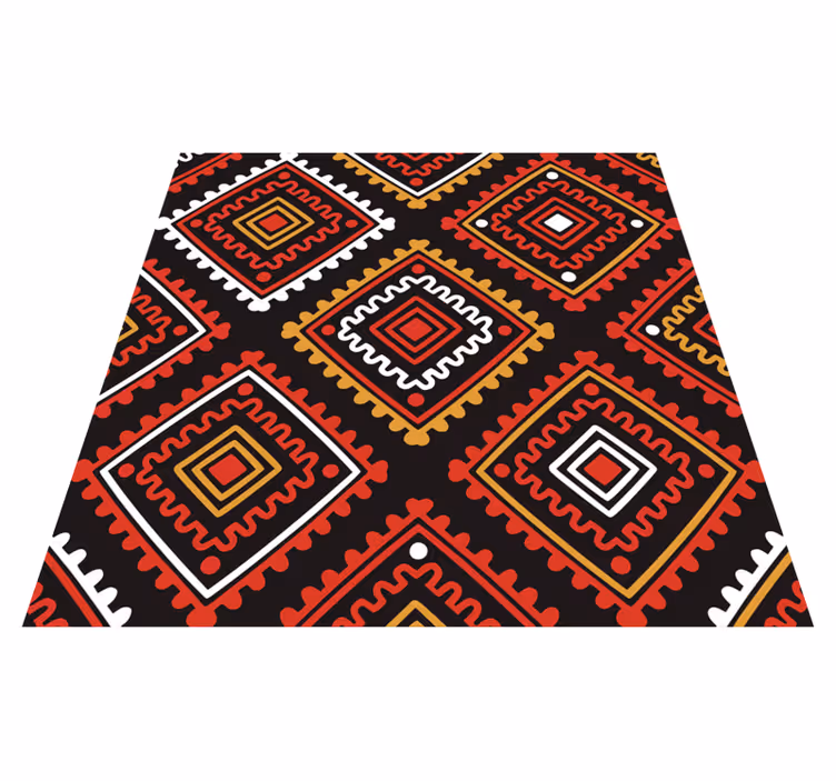 Tappeto vinile etnico stile geometrico vivace - TenStickers