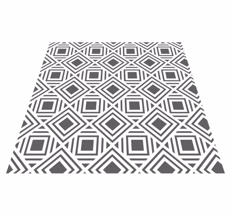 Tappeto vinile geometrico motivo diamante elegante - TenStickers