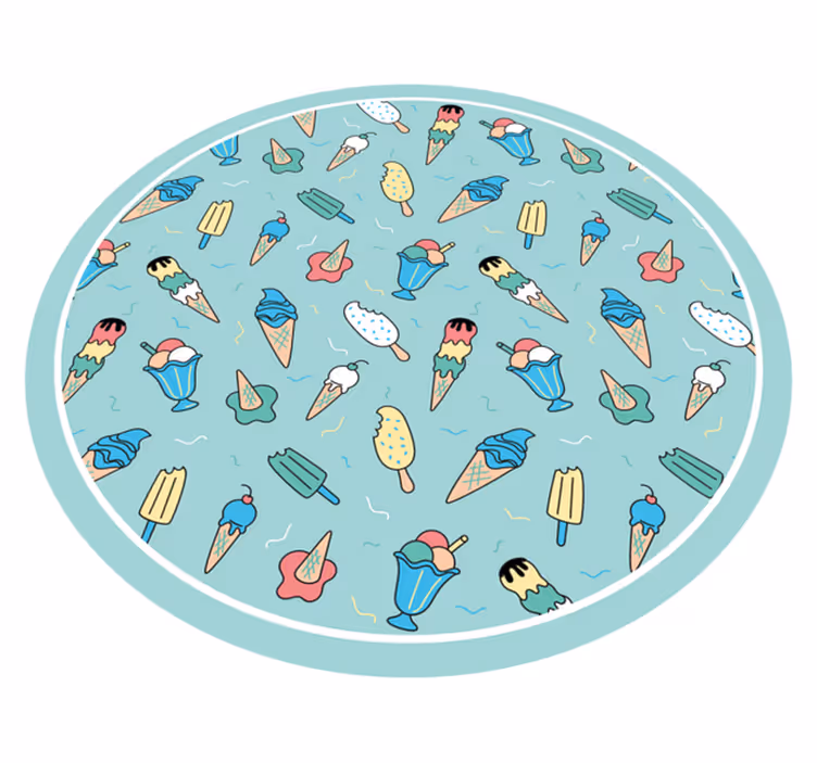 Tappeto vinile per bambini gioia del dolcetto congelato - TenStickers