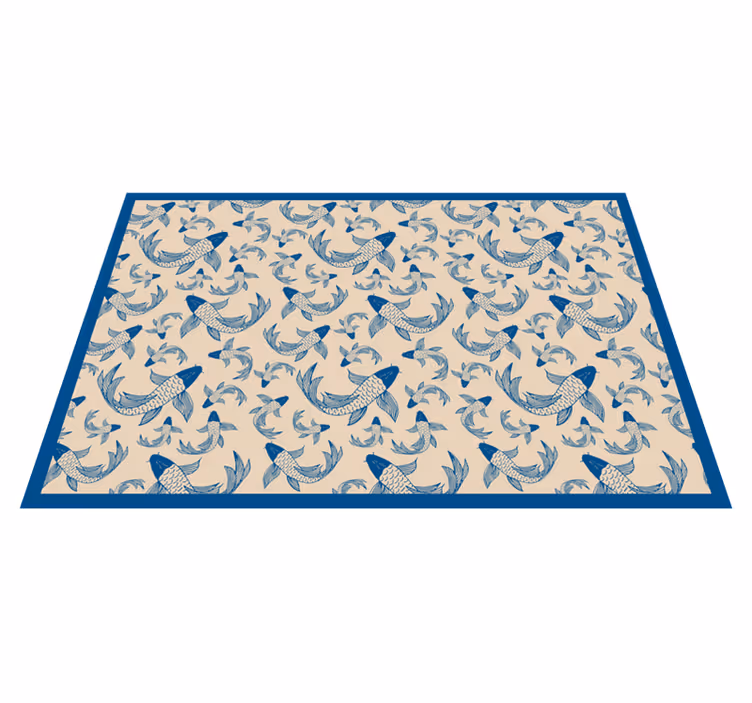 Tappeto vinile stampa animale modelli di pesce - TenStickers