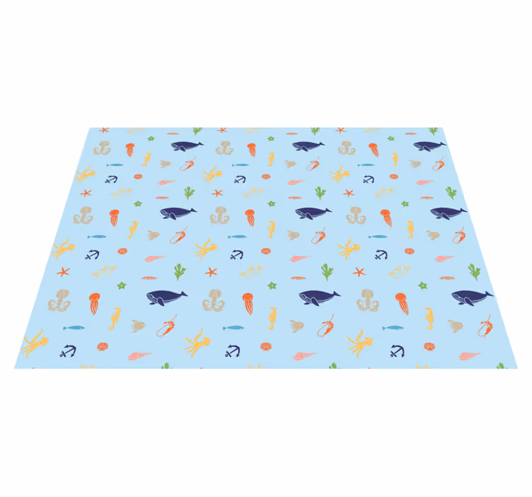 Tappeto vinile per bambini avventura subacquea - TenStickers