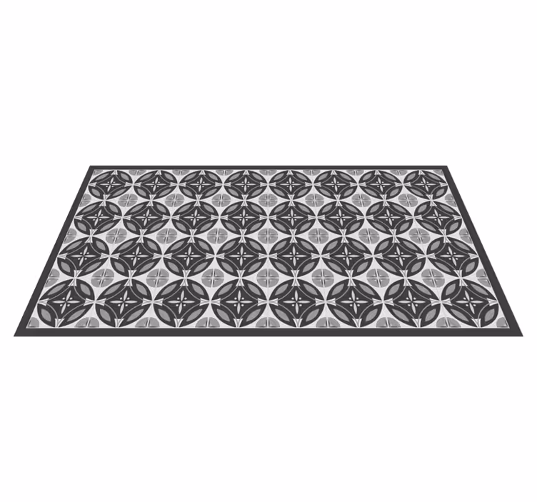 Tappeto vinile effetto marmo motivo monocromatico raffinato - TenStickers