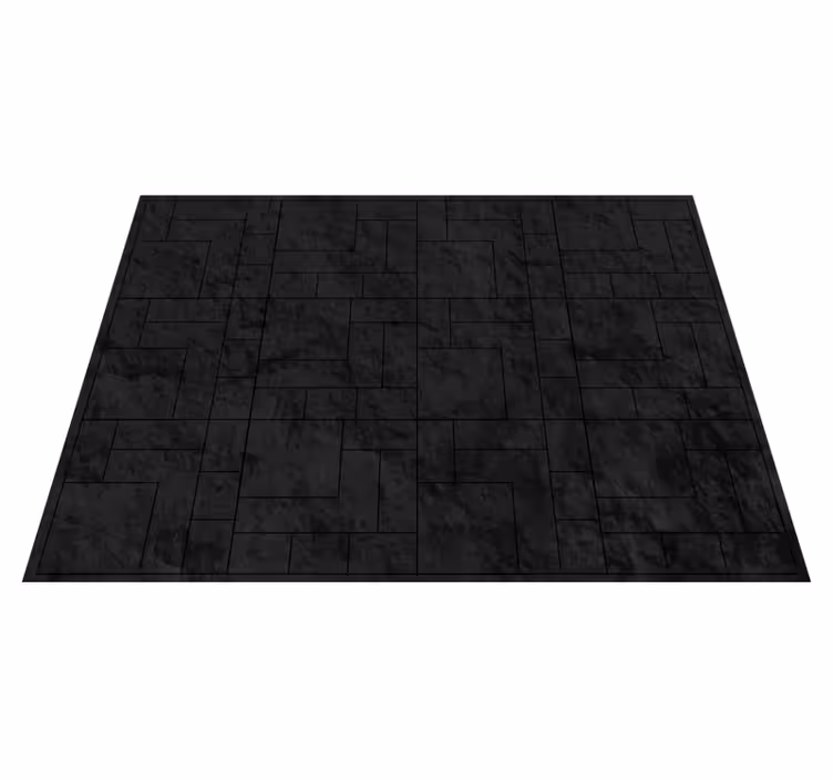 Tappeto vinile effetto pietra superficie nera testurizzata - TenStickers