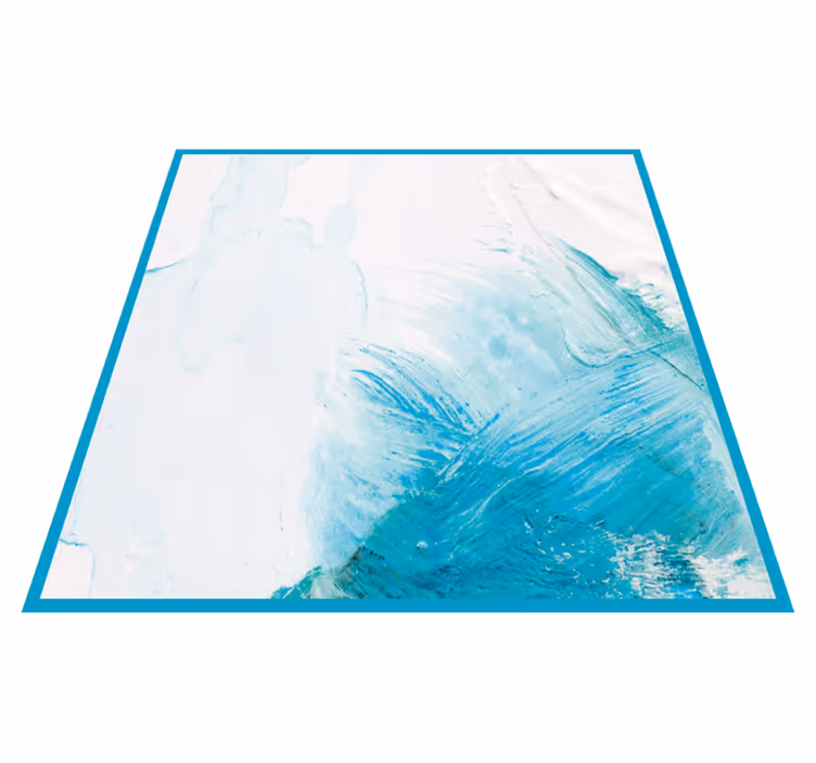 Tappeti vinile motivi pennellate color acqua - TenStickers