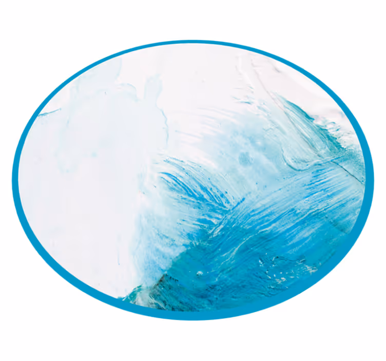 Tappeto vinile natura tonalità dell'acqua oceanica - TenStickers