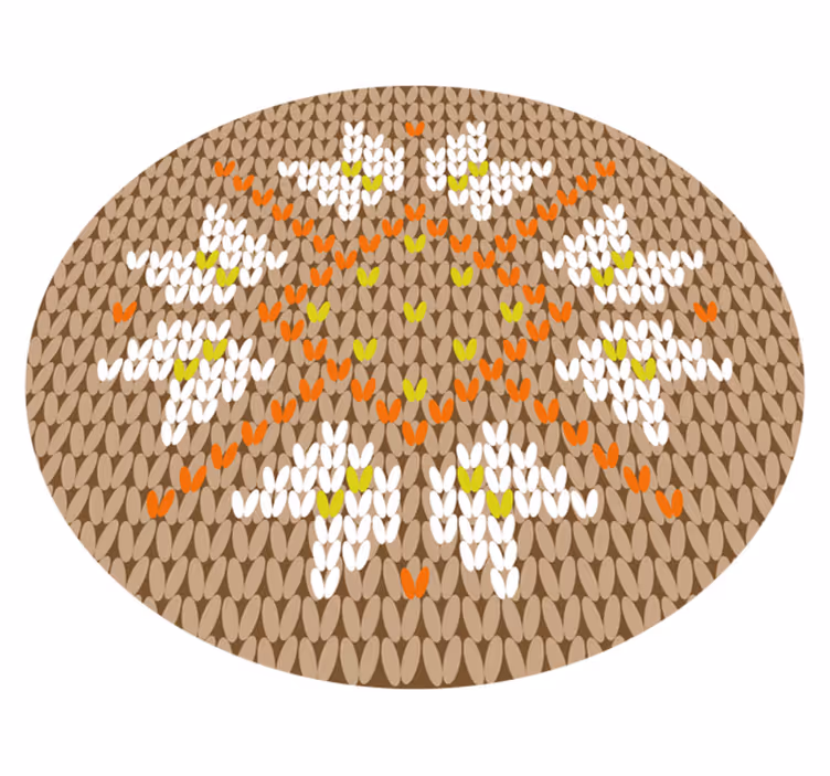 Zerbino pvc stile decorato floreale - TenStickers