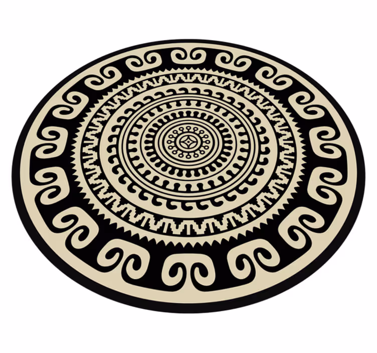 Tappeto vinile Mandala modello circolare classico - TenStickers