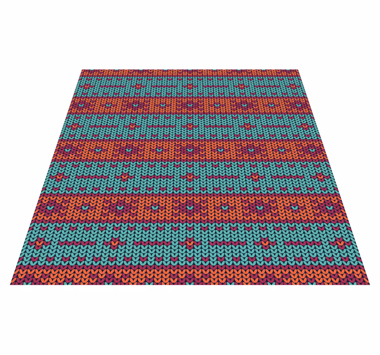 Tappeto vinile etnico motivo geometrico vivace - TenStickers