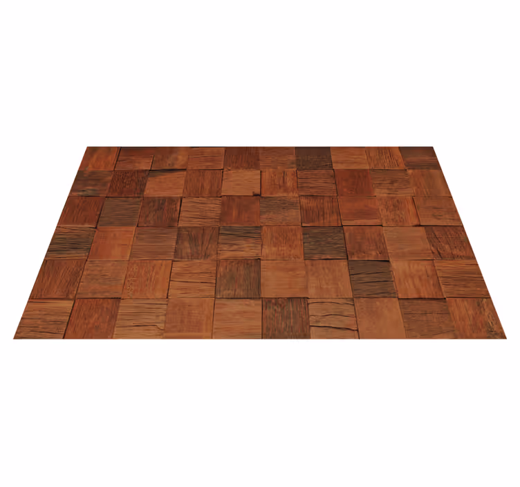 Tappeto vinile effetto legno consistenza marrone caldo - TenStickers