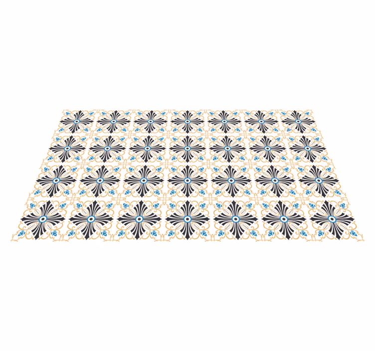 Tappeto vinile mosaico stile mosaico elegante - TenStickers