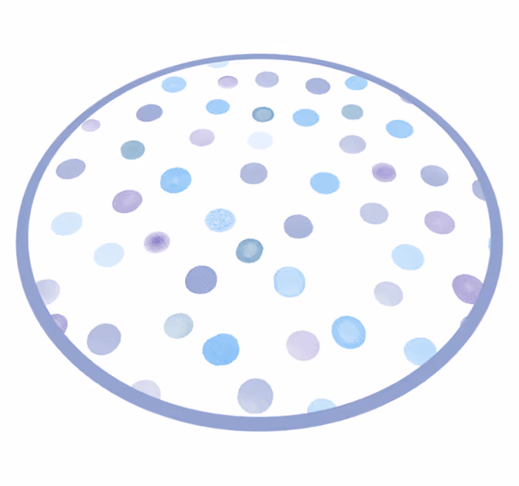 Tappeto vinile per bambini cerchi punteggiati vivaci - TenStickers