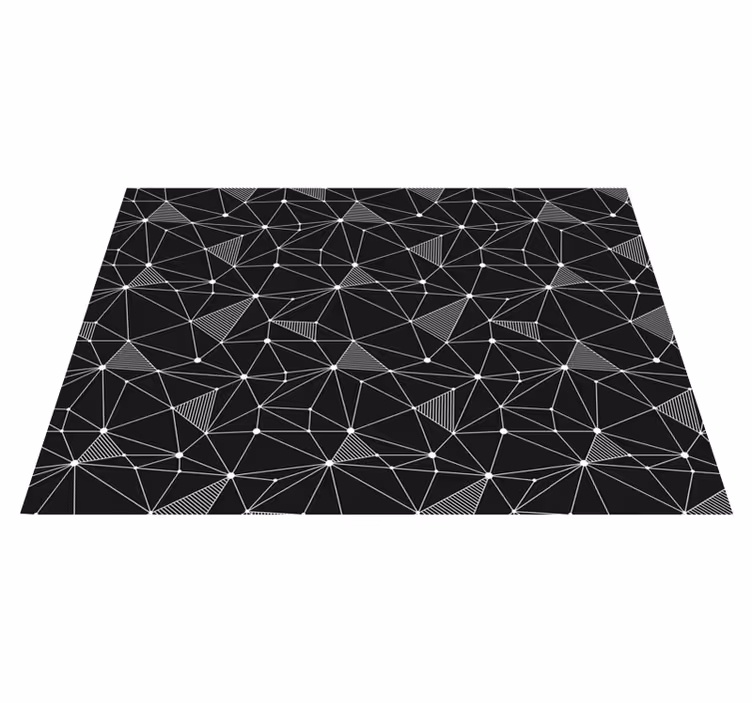 Tappeto vinile geometrico forme geometriche audaci - TenStickers