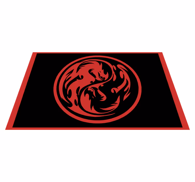 Tappeto vinile animali insegna del drago - TenStickers